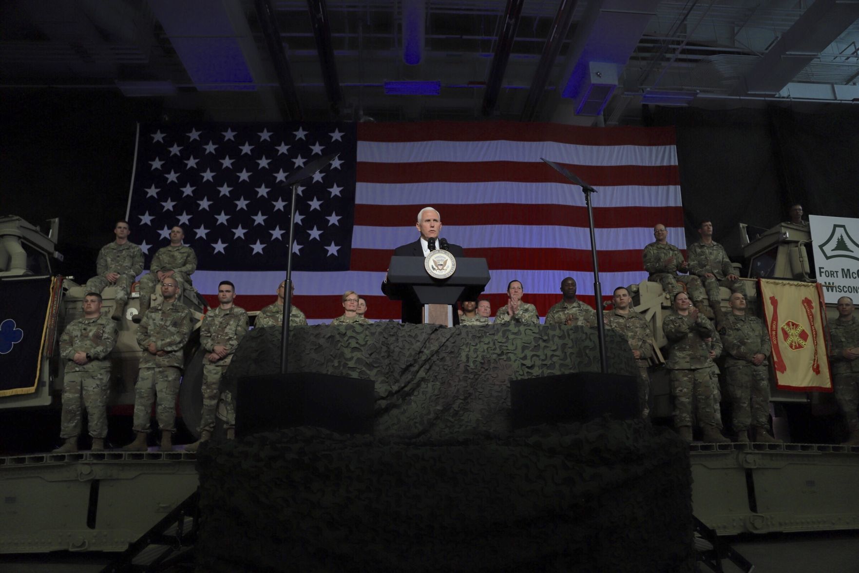 Pence at Fort McCoy